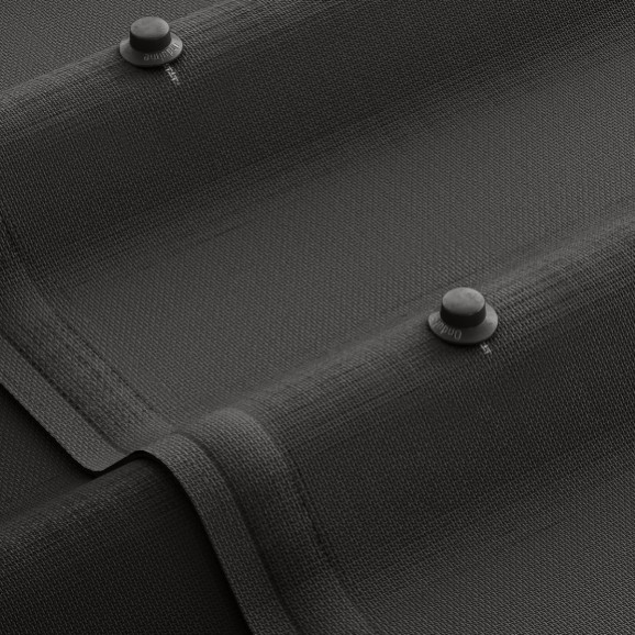 Лист Ондулин Черепица дл 1950мм / шир 950мм (графит) крупно