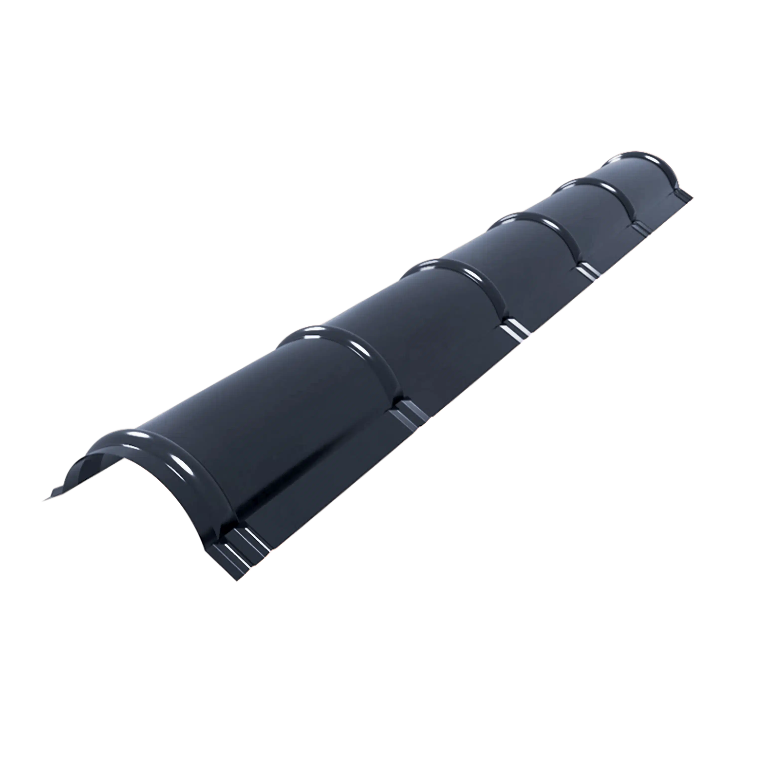 Конек полукруглый 220 x 90 ДАМИР (0,45/пор. окраш. 7024 графит)