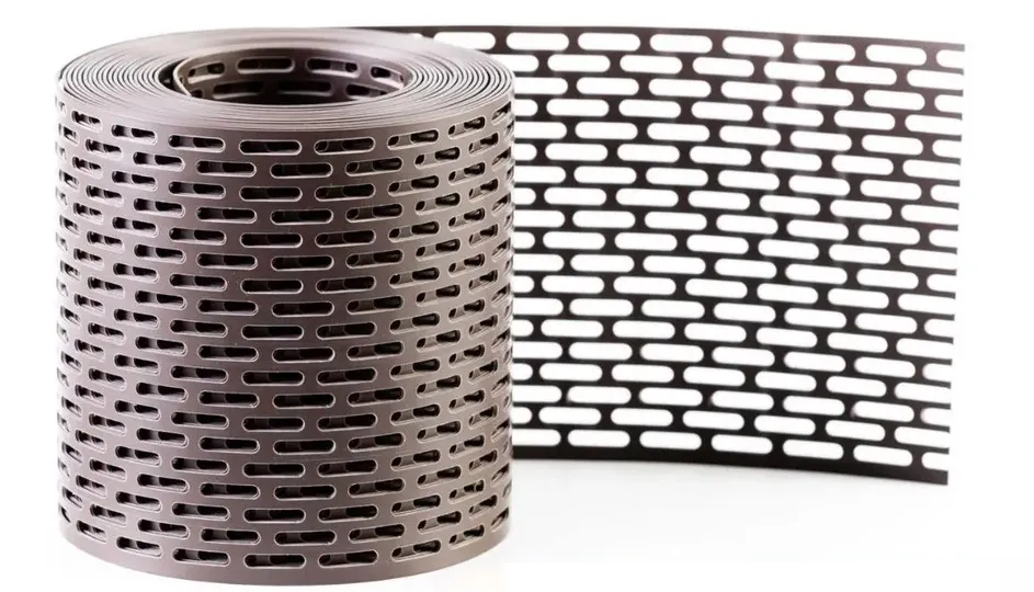 Лента вентиляционная карнизная коричневая 100/5000мм