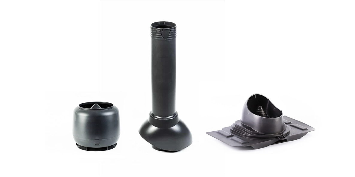 Комплект кровельной вентиляции Starke D-110мм труба проходка колпак Universal серый