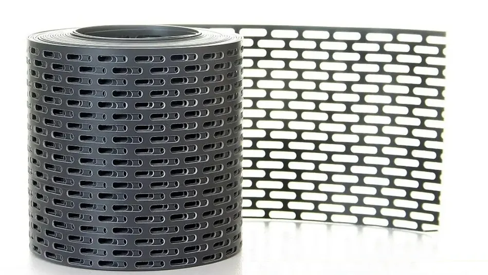 Лента вентиляционная карнизная серая 100*5000мм