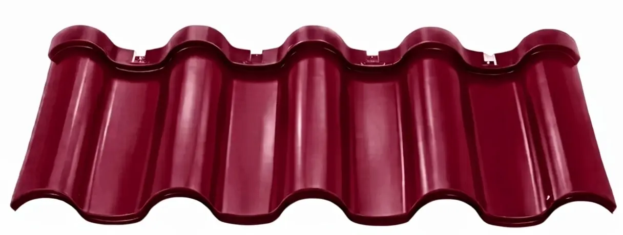 Модульный кровельный профиль "Андалузия" 1116 (1000) (одноволновый) (0,45/3005 красное вино/26/350)
