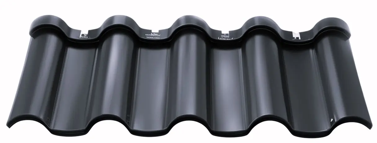 Модульный кровельный профиль "Андалузия" 1116 (1000) (одноволновый) (0,45/9005 черный МАТ/26/350)
