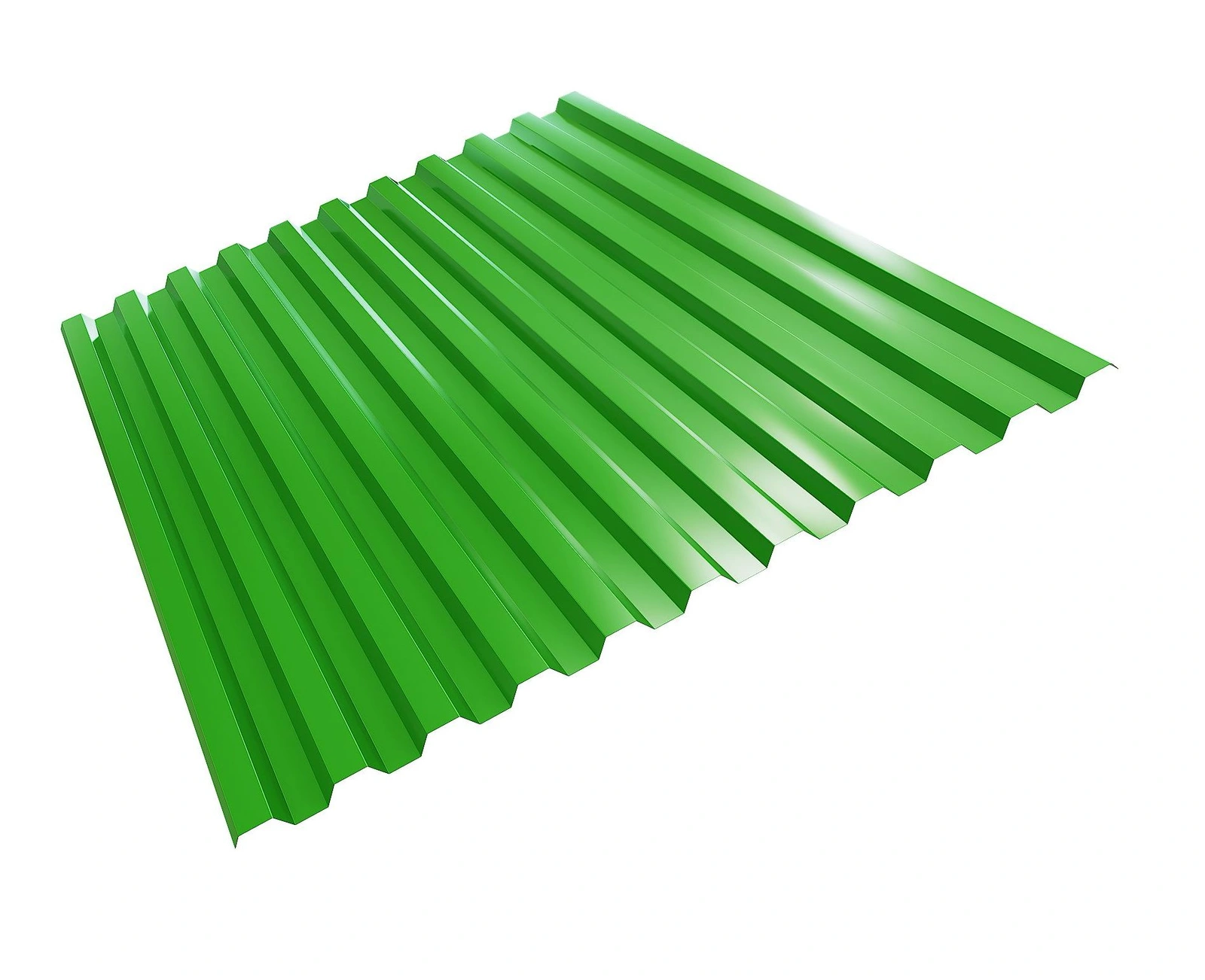 Профнастил НС-21 6002 зеленая листва